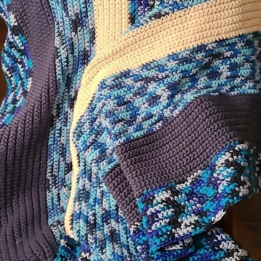Hand Crafted Crochet Quilt New